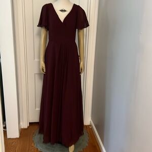 Purple , long Evening Gown